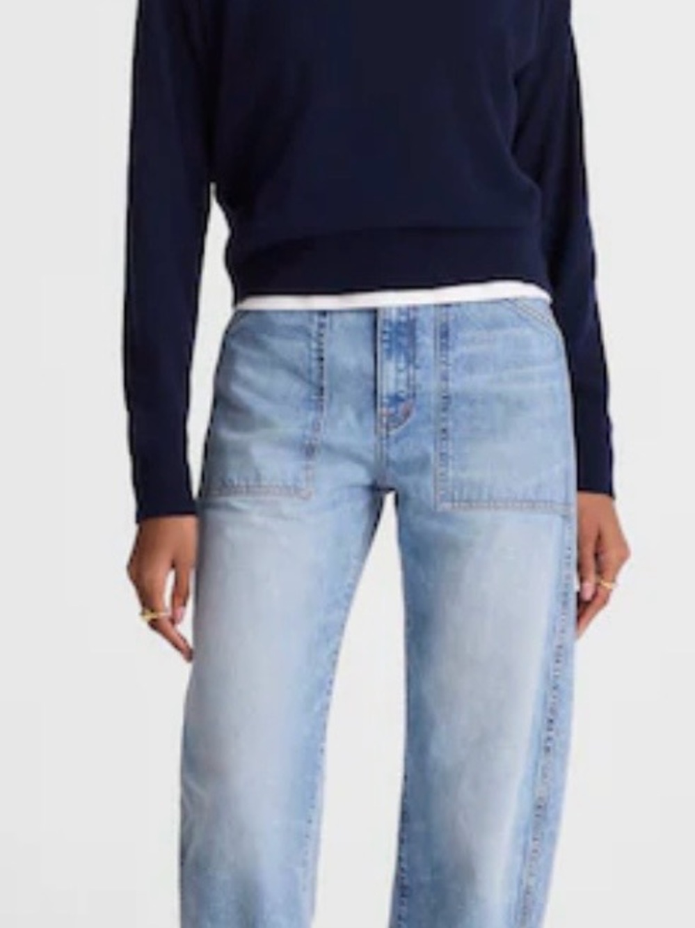 Madewell Ballon Utility Jeans NWT
